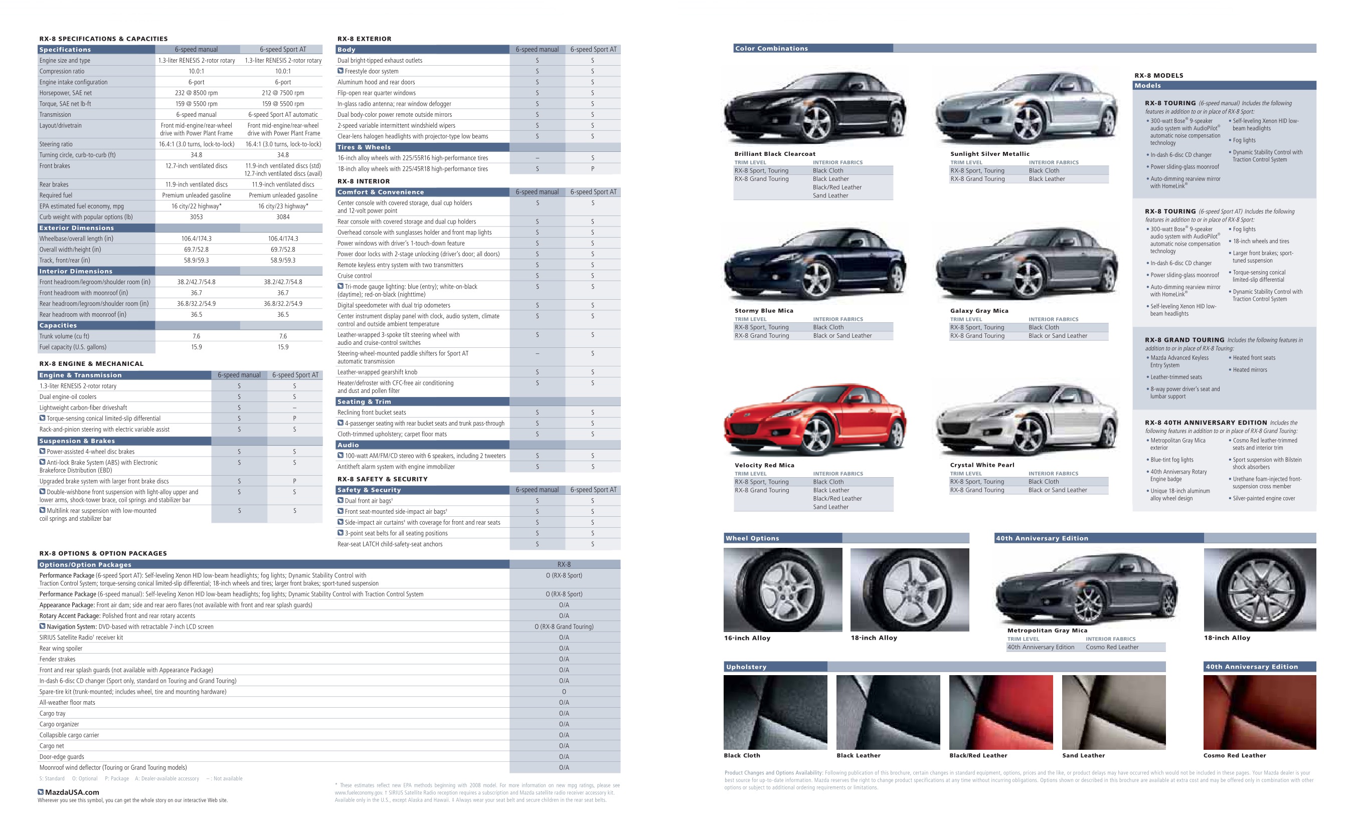 2008 Mazda RX-8 Brochure Page 5